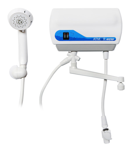 Водонагреватель Atmor 7 KW COMBI проточный кухонный гусак душевая головка вентиль гибкий шланг с оплеткой (для входа)-0,3м гибкий шланг - 1,5м кронштейн комплект сменных и уплотнительных колец тройник, Механическое управление. 2 года