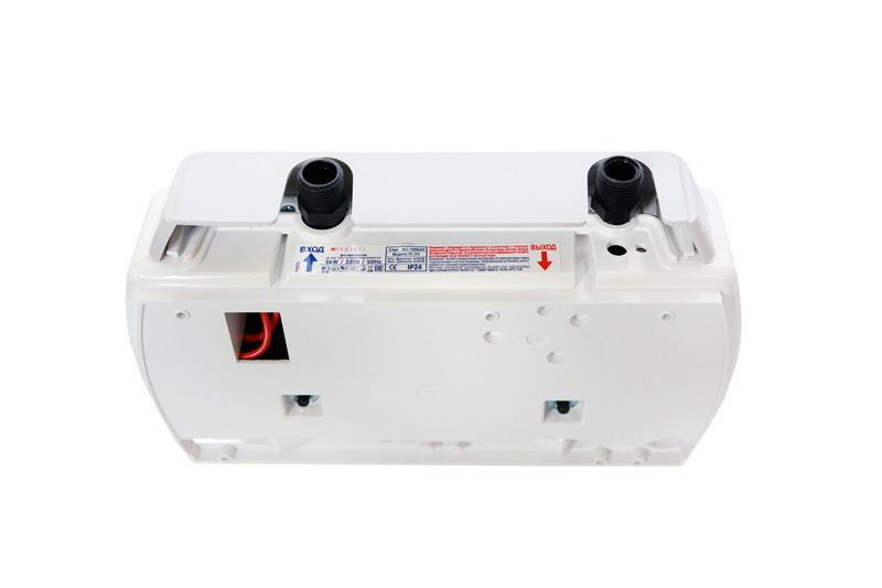 Водонагреватель Atmor 7 KW COMBI проточный кухонный гусак душевая головка вентиль гибкий шланг с оплеткой (для входа)-0,3м гибкий шланг - 1,5м кронштейн комплект сменных и уплотнительных колец тройник, Механическое управление. 2 года