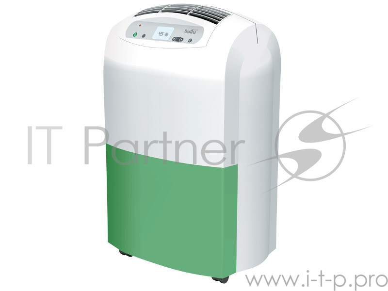 Осушитель воздуха BALLU BDH-30L, осушение 30 л/сутки, мощность 530 вт., S-30 м?., габариты (В*Ш*Г): 612х390x274 мм, сенсорное управление, бело-зеленый