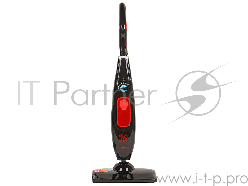 Паровая швабра ENDEVER ODYSSEY Q-607, черный, производительность пара 30 г/мин, мощность 1200 Вт, давление пара - 1,5 бар, емкость бака 380 мл