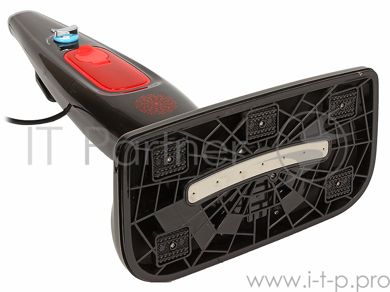 Паровая швабра ENDEVER ODYSSEY Q-607, черный, производительность пара 30 г/мин, мощность 1200 Вт, давление пара - 1,5 бар, емкость бака 380 мл