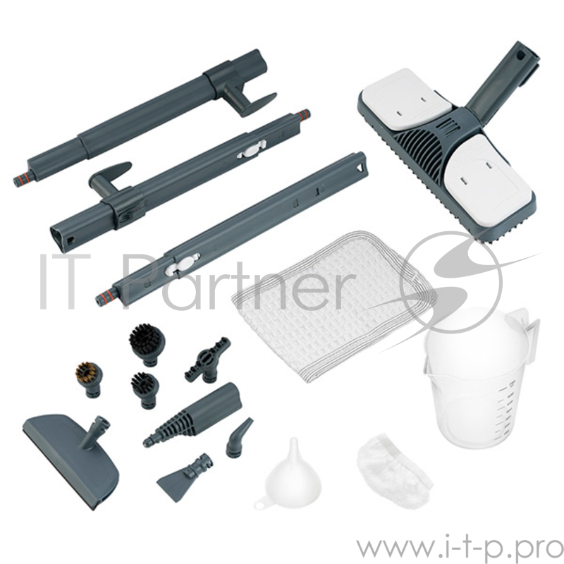 Пароочиститель напольный Kitfort КТ-914 1500Вт белый/голубой