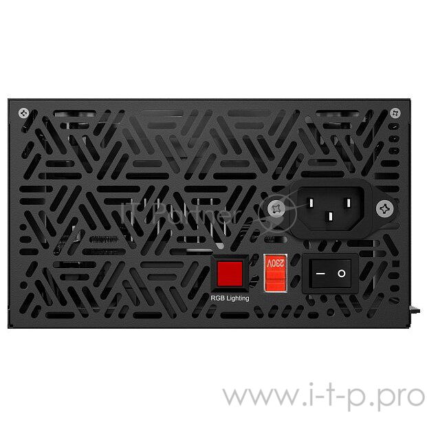 Игровой блок питания Gamdias KRATOS E1-500 чёрный (500 Вт, PCIe-2шт, ATX v2.31, RGB 120mm Fan, 80 Plus)