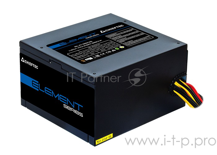 Блок питания Chieftec Element ELP-400S-Bulk (ATX 2.3, 400W, >85 efficiency, Active PFC, 120mm fan) OEM
