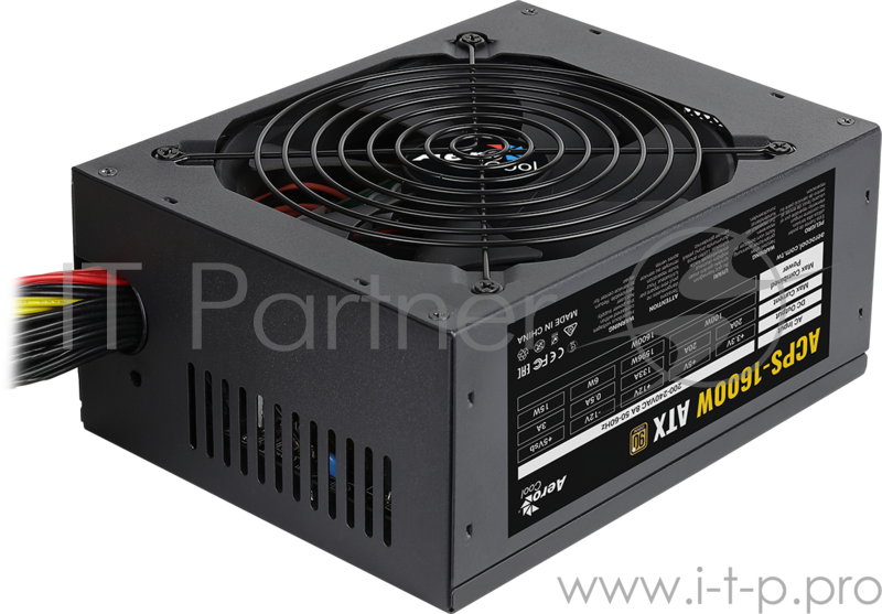 Блок питания для майнинга Aerocool 1600W Retail ACPS-1600W для VGA , ATX, A.PFC, КПД >87%, 20+4P*1, 4+4P*1, PCIe 6+2P*12, PATA*5, SATA*7, fan 14cm