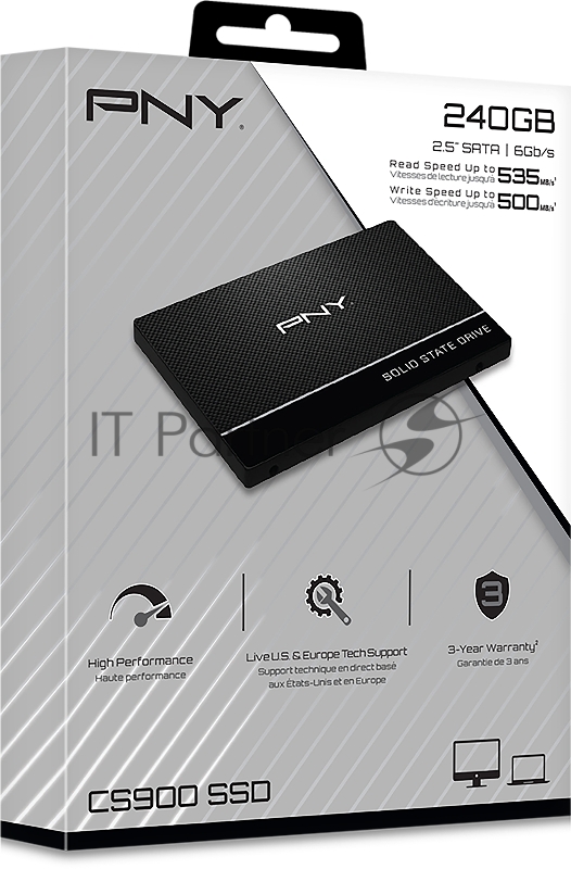 Твердотельный накопитель PNY CS900 Series SATA-III 240Gb 2,5