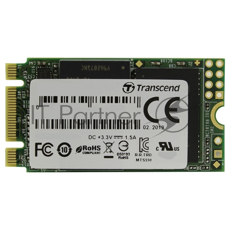 Накопитель SSD Transcend M.2 MTS430 SATA-III 256GB <TS256GMTS430S> 3D NAND TLC