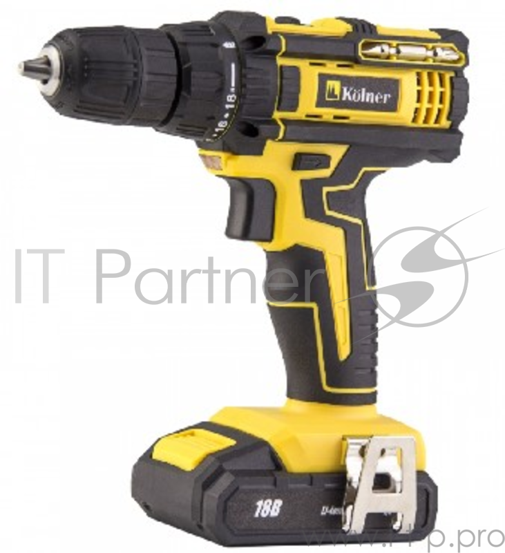 Дрель-шуруповерт аккумуляторная KOLNER KCD 18/2-2L Kolner KCD 18/2-2L (5шт) 18 Вольт, 2 скорости 0-400/ 0-1450об/мин, 1,5 Ач(Li-Ion), время зарядки 2ч., максимальный крутящий момент 29 Нм, патрон двухмуфтовый быстрозажимной, диаметр 0,8-10мм, число