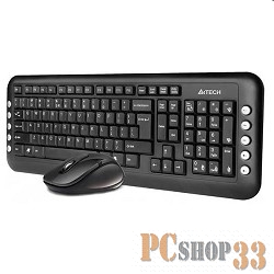 Клавиатура A4Tech 7200N 2.4G X-Far Wireless V-Track Desktop USB ,черный 613834