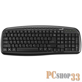 Клавиатура Genius KB-M225C Black USB {Клавиатура, 9 мультимедийных клавиш} 31310479102