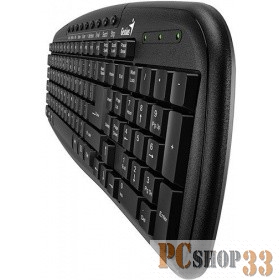 Клавиатура Genius KB-M225C Black USB {Клавиатура, 9 мультимедийных клавиш} 31310479102