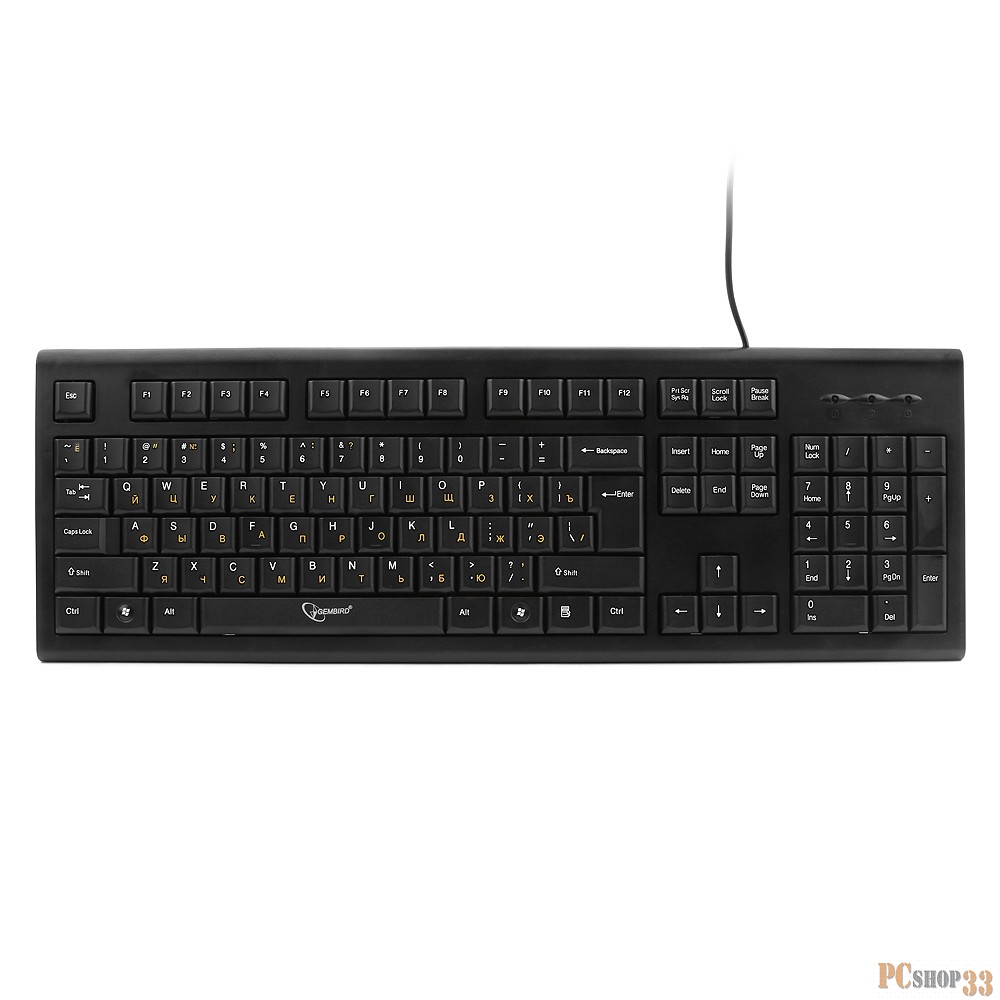 Клавиатура Keyboard Gembird KB-8353U-BL Black USB
