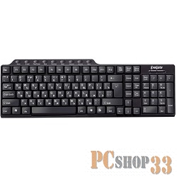 Клавиатуры Exegate EX264089RUS Клавиатура Exegate LY-501M, USB, шнур 1,5м, черная, 113кл, Enter большой, мультимедиа, Color box