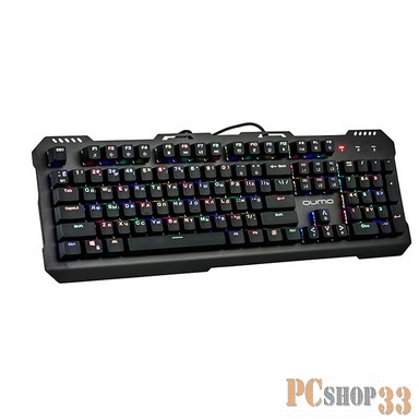 Клавиатуры, мыши Клавиатура Qumo Apparatus K34 23293 {игровая, металл, 104 клавиш, механическая, подсветка, ПО}
