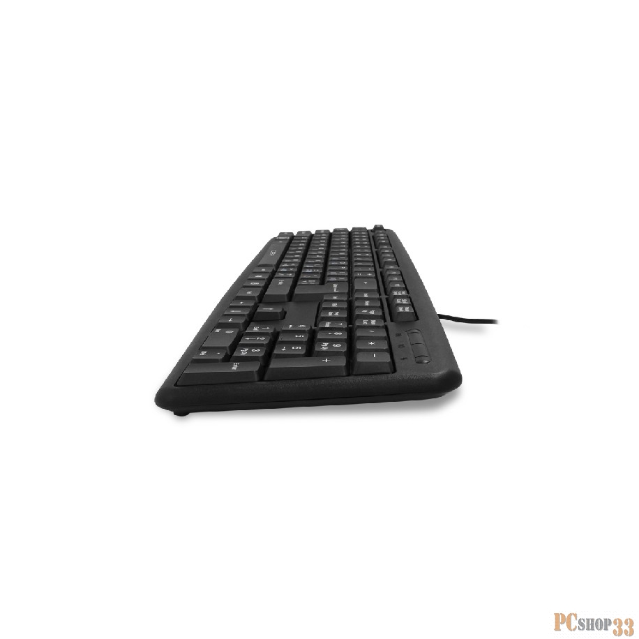 Клавиатура CBR KB 109 Black USB {Клавиатура, 104 кл., офисн., переключение языка 1 кнопкой (софт), USB. Длина кабеля 1,8м}