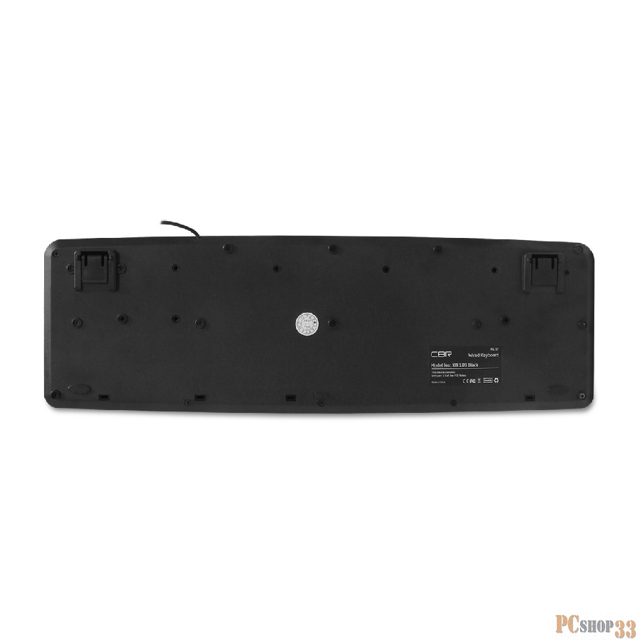 Клавиатура CBR KB 109 Black USB {Клавиатура, 104 кл., офисн., переключение языка 1 кнопкой (софт), USB. Длина кабеля 1,8м}