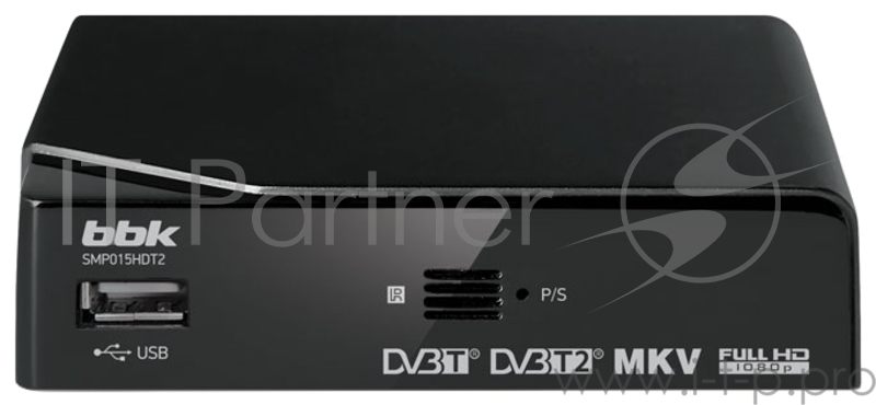 Цифровая ТВ приставка BBK SMP015HDT2 черный