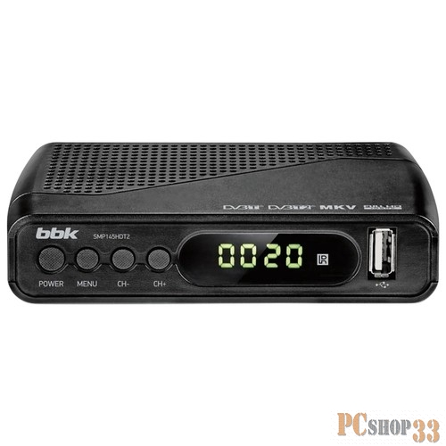 Цифровая ТВ приставка BBK DVB-T2 SMP145HDT2 черный