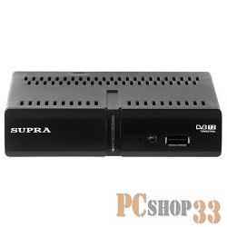 Цифровая ТВ приставка SUPRA SDT-91 {Тип: цифровой TV-тюнер. Исполнение: внешнее. Тип подключения: автономный. Видеозахват: нет. FM-тюнер: нет. Поддержка HD: 720p, 1080i, 1080p.}