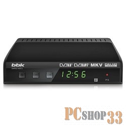 Цифровая ТВ приставка BBK SMP021HDT2 (экран) черный