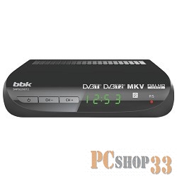 Цифровая ТВ приставка BBK SMP022HDT2 (экран) черный