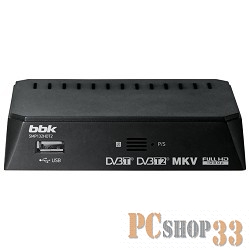 Цифровая ТВ приставка BBK SMP132HDT2, темно-серый (DVB-T/T2)