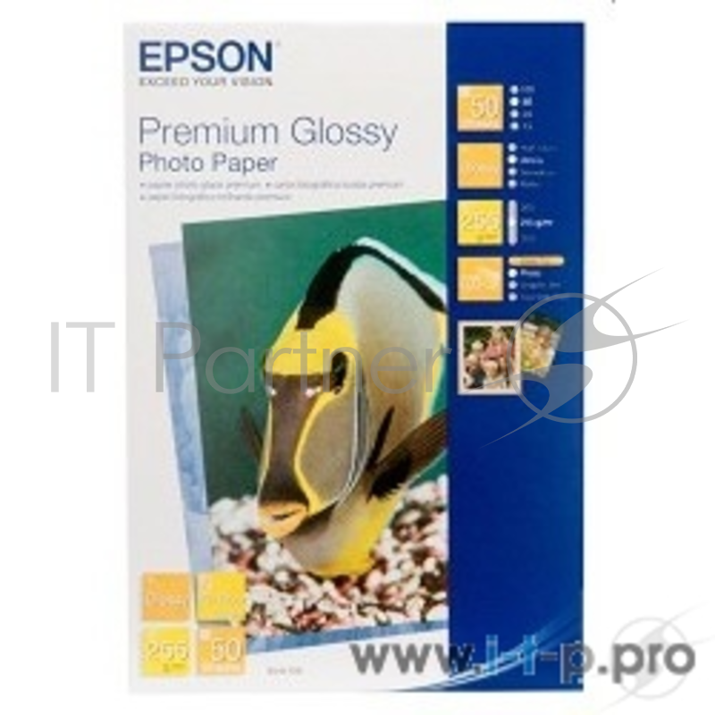 Фотобумага EPSON C13S041624 (Бумага Premium glossy) глянцевая, A4, 255 Г/М2, 50 Л.