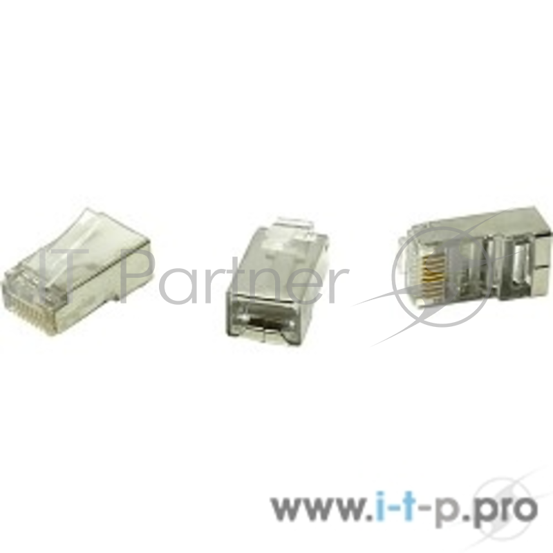 Коннектор 5bites US006A Коннектор RJ-45 8p8c, зол.напыление, экран. (1шт)