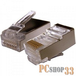 Коннектор Gembird коннектор кат 5, экранированный RJ45 FTP8P8C(100 шт. в уп.)