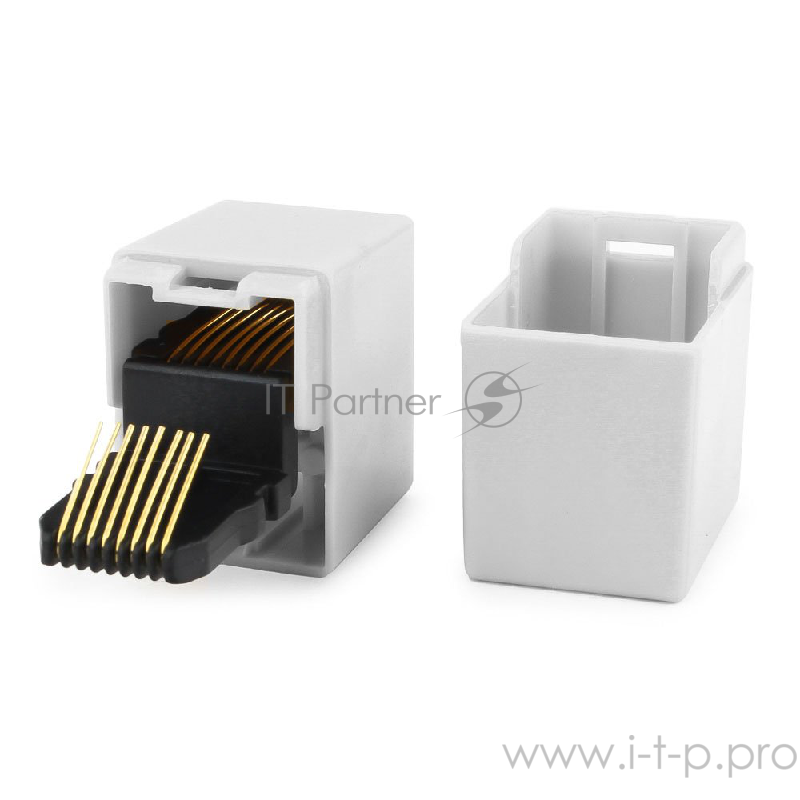 Коннектор Gembird Соединитель TA350/1 {Модуль RJ-45F/RJ-45F проходной, кат. 5e (VTE7713, TA350/1)}