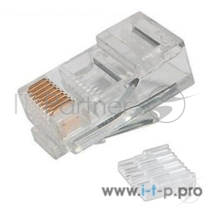 Коннектор Neomax Коннектор UTP RJ45 под однож. кабель (с вставкой), Кат.5 (100шт.) P88RB03V2I