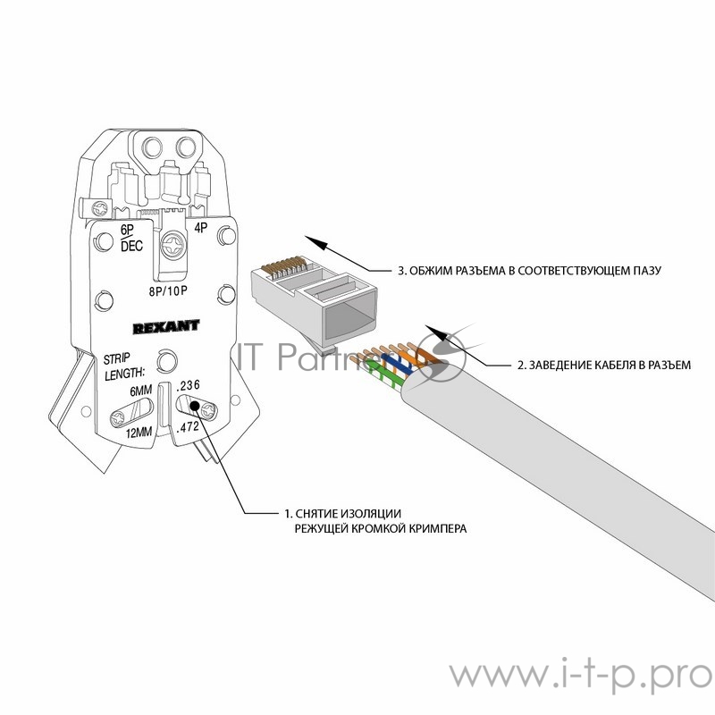 Разъем RJ-45 Rexant (8P8C) под витую пару, FTP, категория 5e
