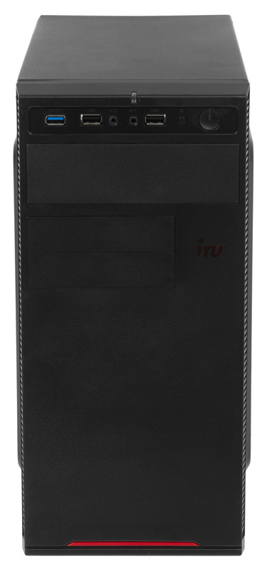 ПК IRU Home 225 MT Ryzen 5 2400G (3.6)/8Gb/1Tb 7.2k/RX Vega 11/Windows 10 Home Single Language 64/GbitEth/400W/черный
