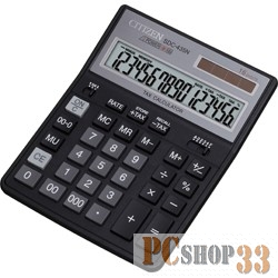 Калькулятор Citizen SDC-435N черный 16-разр. Калькулятор бухгалтерский