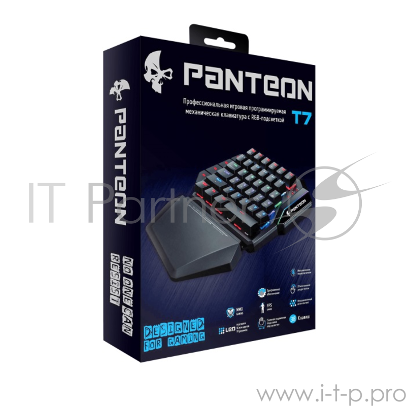 Проводная профессиональная игровая программируемая механическая клавиатура Jet.A Panteon T7 LED, USB