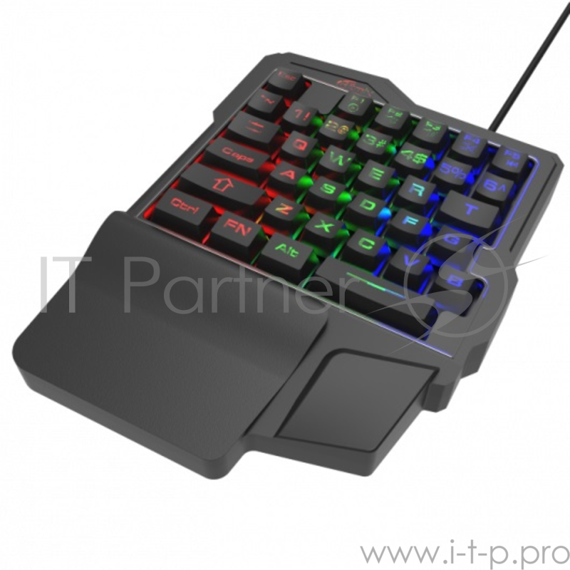 Клавиатура (игровой блок) RITMIX RKB-209 BL Gaming, КЛ:35, кабель 150 см, USB, многоцветн. подсветка