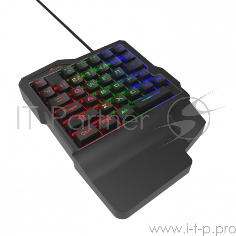 Клавиатура (игровой блок) RITMIX RKB-209 BL Gaming, КЛ:35, кабель 150 см, USB, многоцветн. подсветка