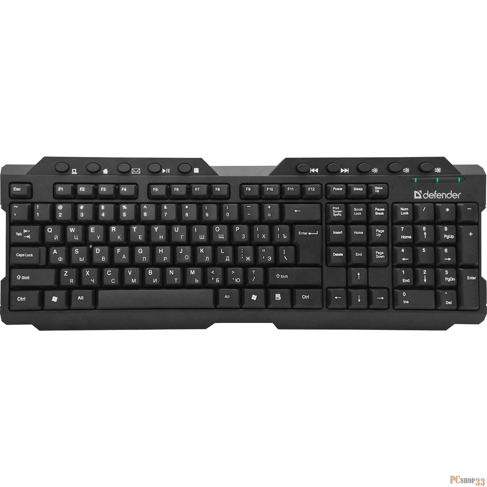 Беспроводная клавиатура Element HB-195 RU,черный,мультимедиа