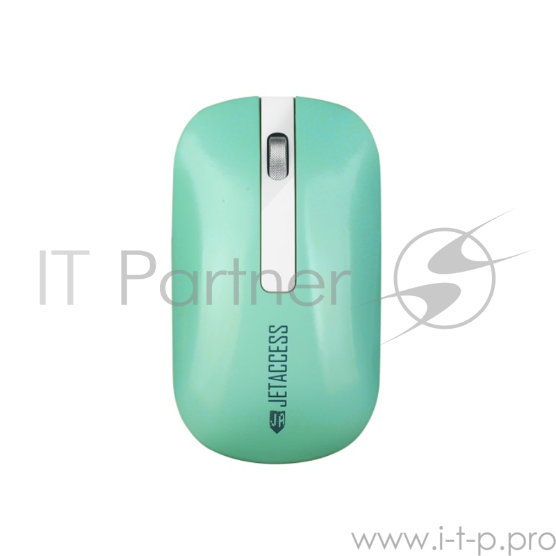 Беспроводной набор мультимедийной слим-клавиатуры и мыши Jet.A SlimLine KM30 W,1xUSB инт,бело-мятный