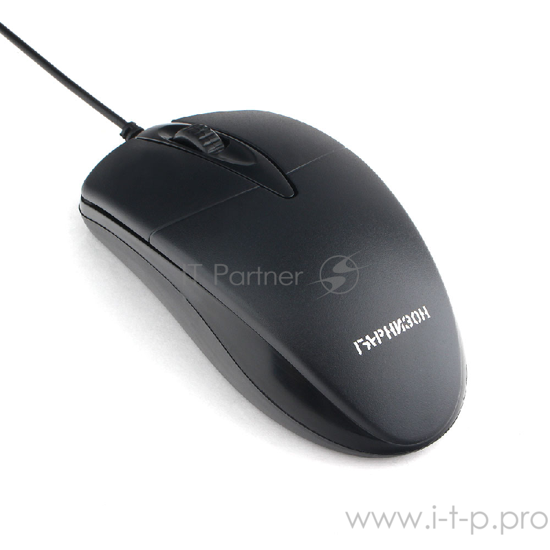 Мышь Гарнизон GM-220, USB, чип- Х, черный,1000 DPI, 2кн.+колесо-кнопка