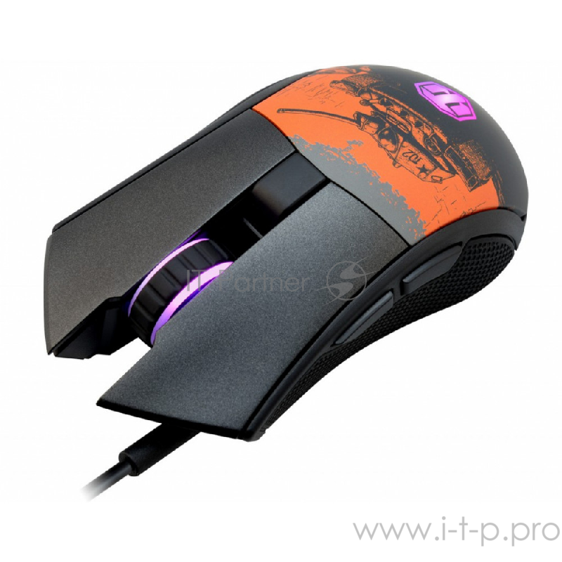 Мышь Cougar Revenger S (WORLD of TANKS) (оптическая, 6 кнопок, 12000 dpi, USB, RGB подсветка, черная)