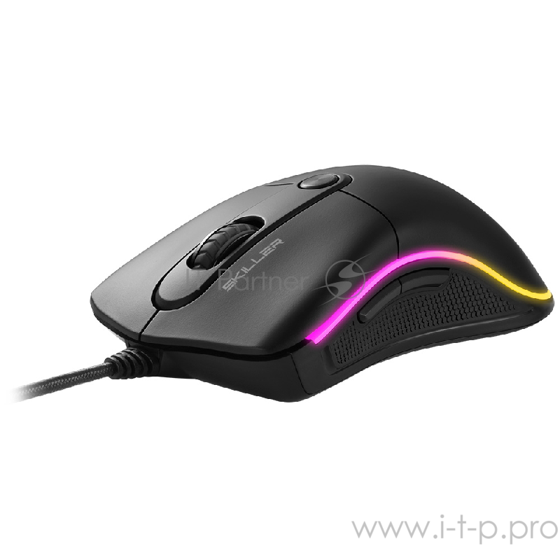 Игровая мышь Sharkoon Skiller SGM2 (6 кнопок, 6400 dpi, USB, RGB подсветка)