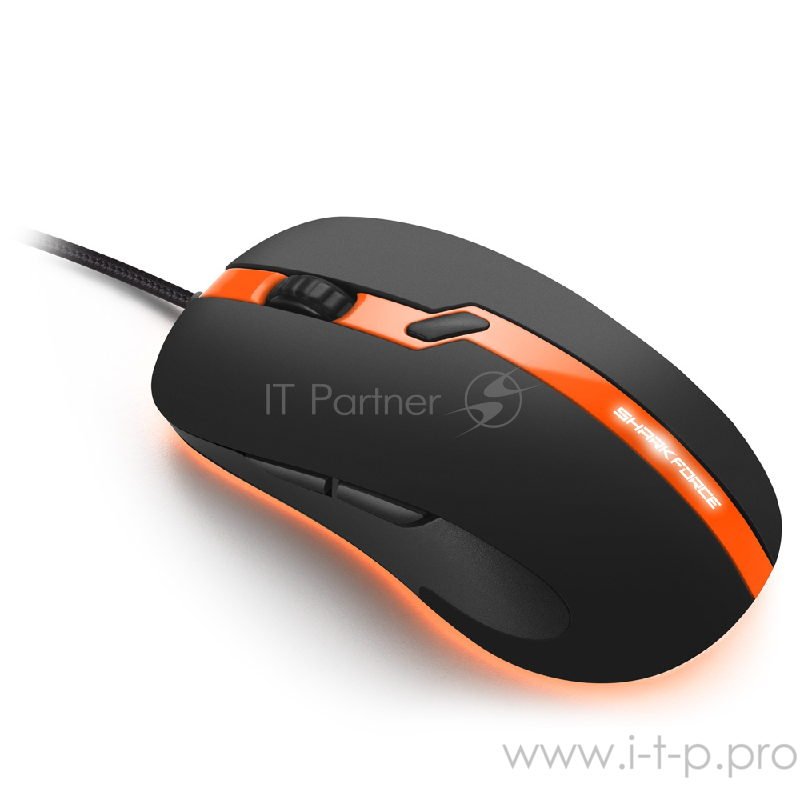 Игровая мышь Sharkoon SHARK FORCE PRO orange (6 кнопок, 3200 dpi, USB)