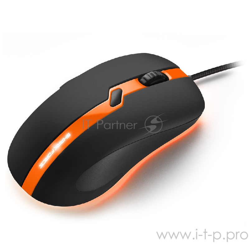 Игровая мышь Sharkoon SHARK FORCE PRO orange (6 кнопок, 3200 dpi, USB)