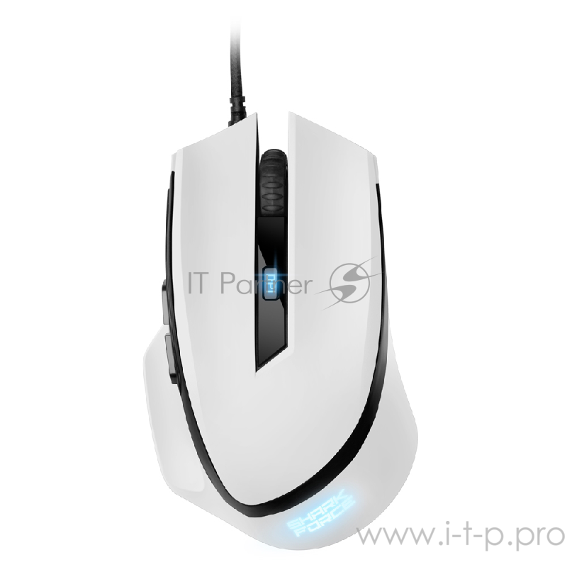 Игровая мышь Sharkoon SHARK Force white (6 кнопок, 1600 dpi, USB)