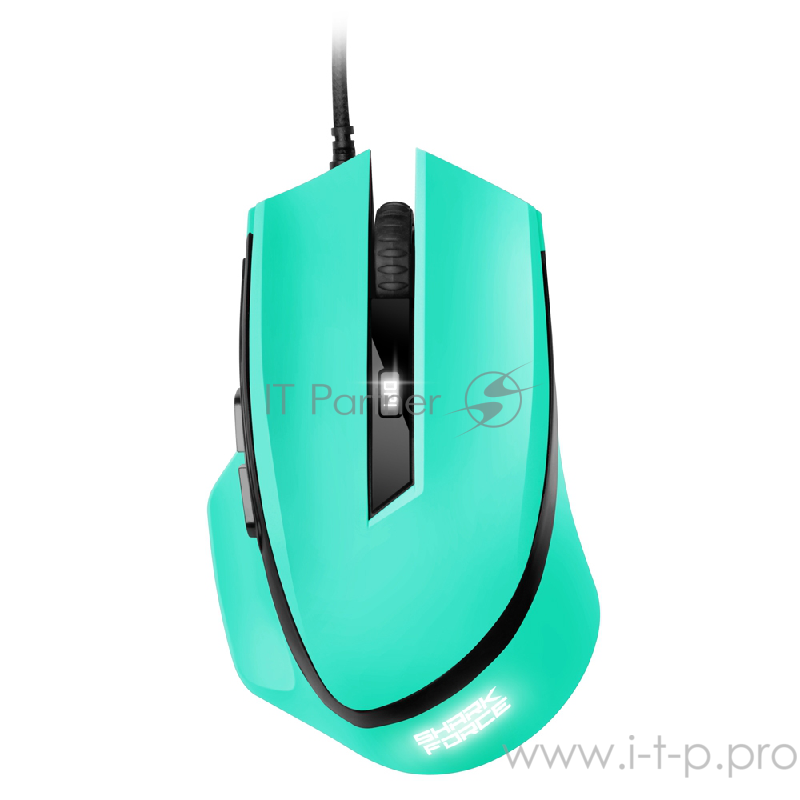 Игровая мышь Sharkoon SHARK Force mint (6 кнопок, 1600 dpi, USB)