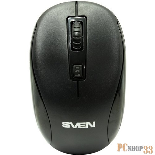 Мышь беспроводная SVEN RX-255W чёрная (2,4 GHz, 3+1кл. 800-1600DPI, цвет. картон)