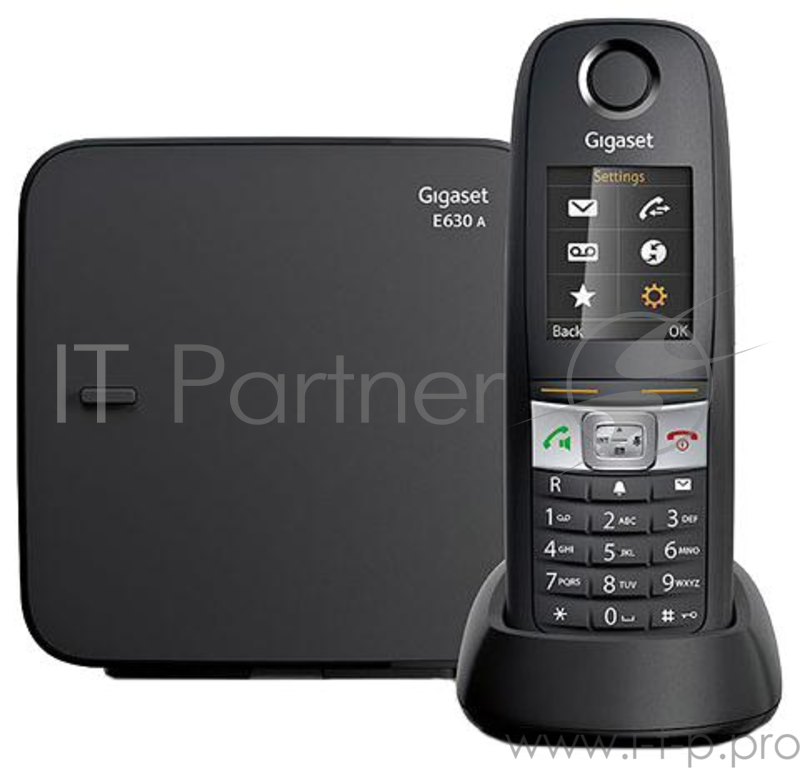 Телефон Gigaset E630A Black Телефон беспроводной (черный, автоответчик)