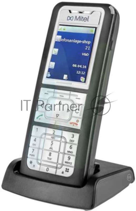 Mitel 632d v2 DECT телефон универсальный, пылевлагозащищенный корпус, цветной дисплей TFT, Bluetooth, USB, зарядное устройство в комплекте (repl. 80E00013AAA-A)