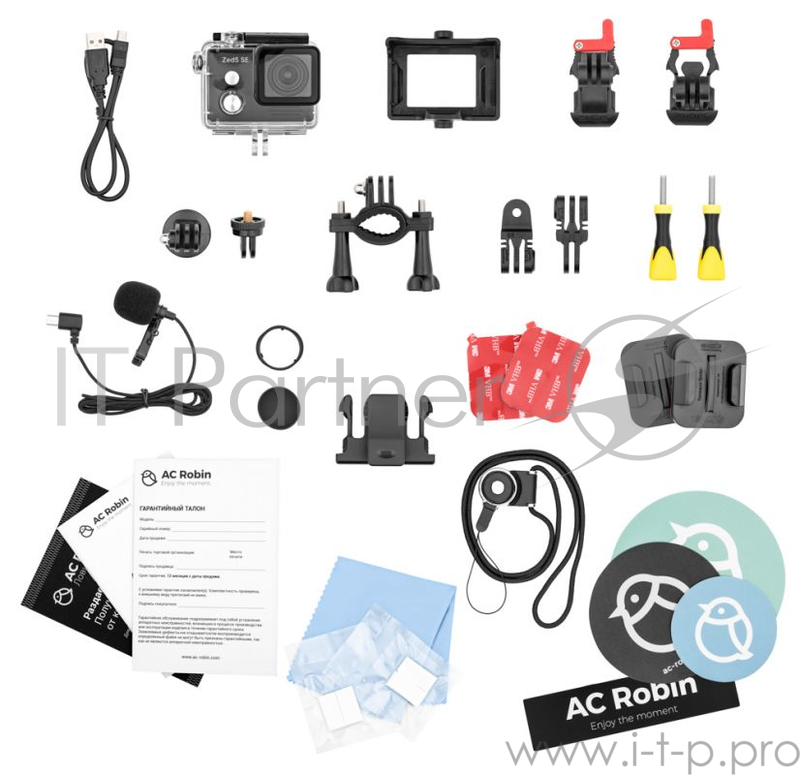 Экшн-камера AC Robin ZED5 SE 1xExmor R CMOS 12Mpix черный